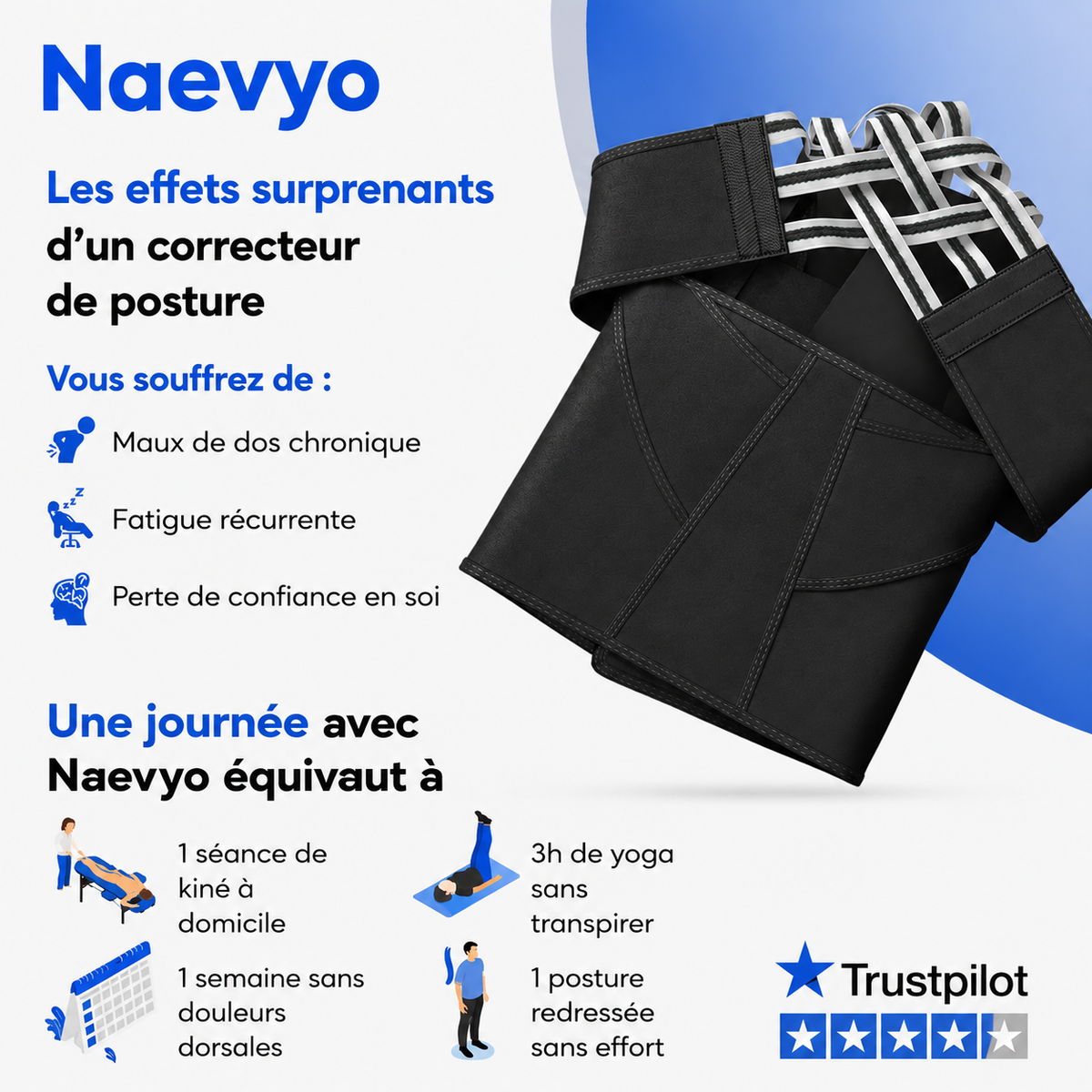 Naevyo™ – Correcteur de Posture